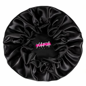 Bonnet en satin noir