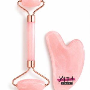 Set rouleau de jade plus pierre de Geisha en quartz